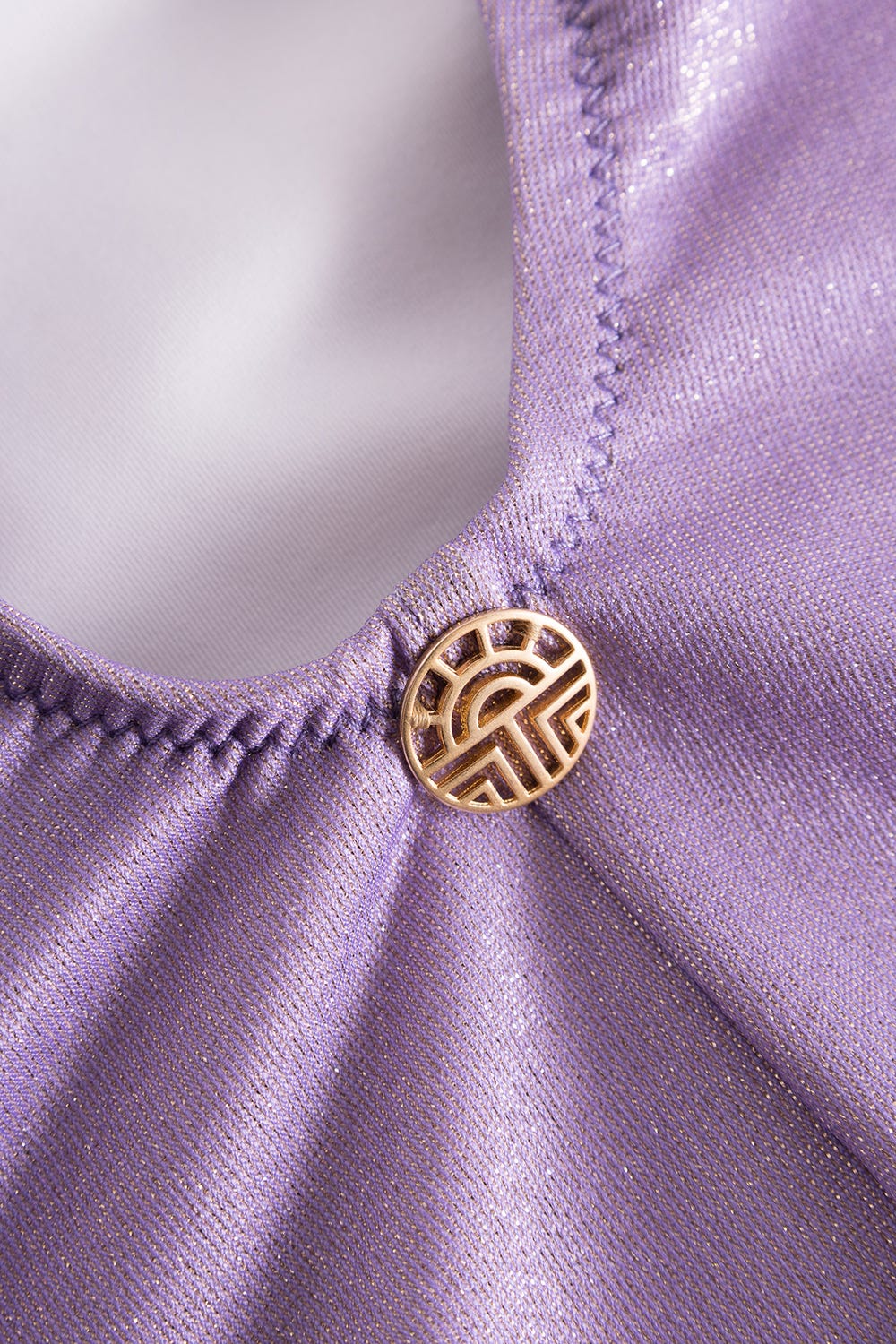 Detailbild 3 von Badeanzug mit Schimmer-Effekt Violett