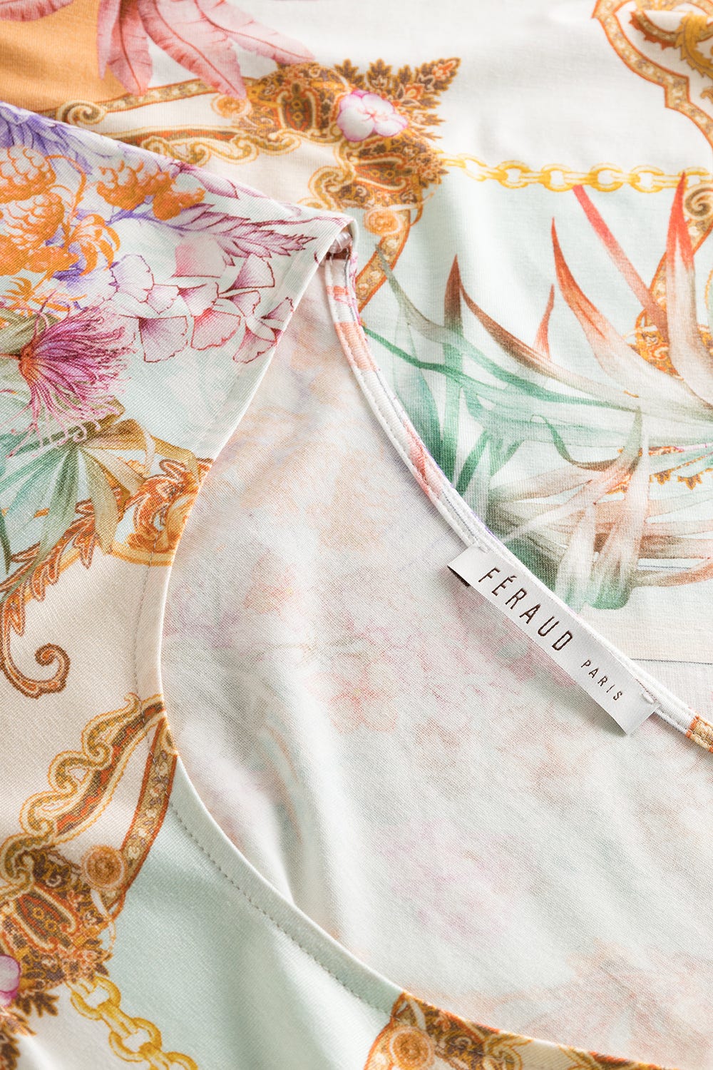 Detailbild 1 von Strandkleid Kurzarm im Ornament-Druck Unterwasserwelt Viskose/Elasthan