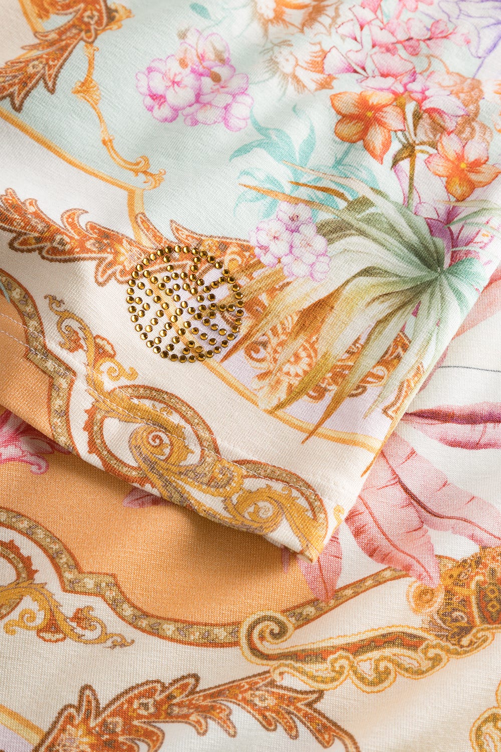 Detailbild 2 von Strandkleid Kurzarm im Ornament-Druck Unterwasserwelt Viskose/Elasthan