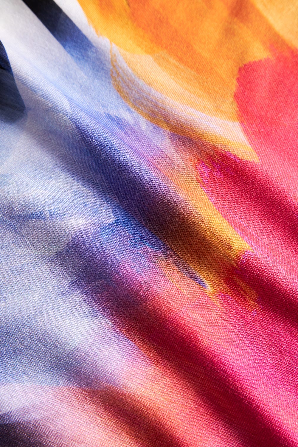 Detailbild 3 von Strandkleid Kurzarm im Grafik-Blüten-Print Viskose/Elasthan