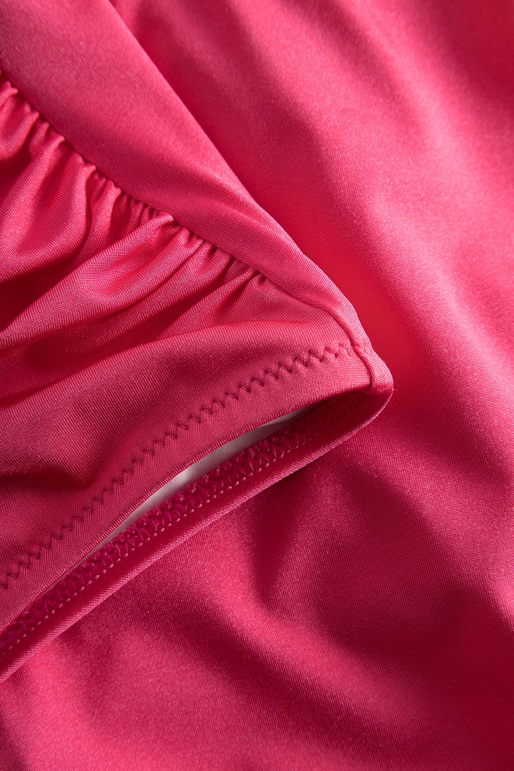 Detailbild 2 von Badeanzug in Schimmer-Optik Pink Wickelform 