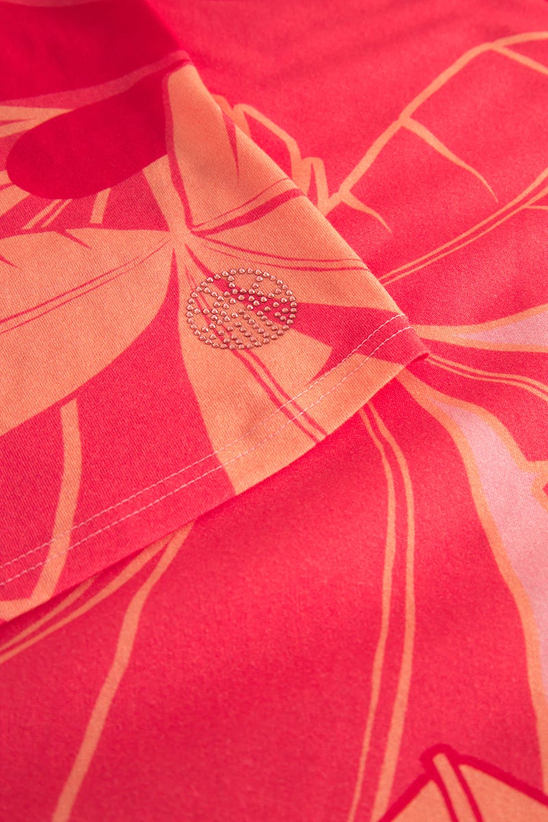 Detailbild 2 von Pyjama im Blumenprint mit Perlendetail Baumwolle/Modal