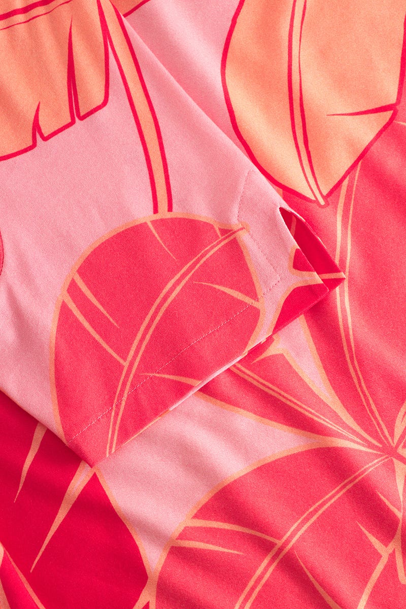 Detailbild 3 von Nachthemd Kurzarm im Blumenprint mit Perlendetail Baumwolle/Modal