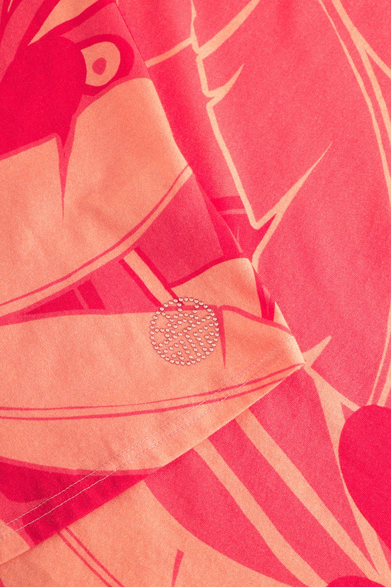 Detailbild 2 von Nachtkleid Ärmellos im Blumenprint mit Perlendetail Baumwolle/Modal