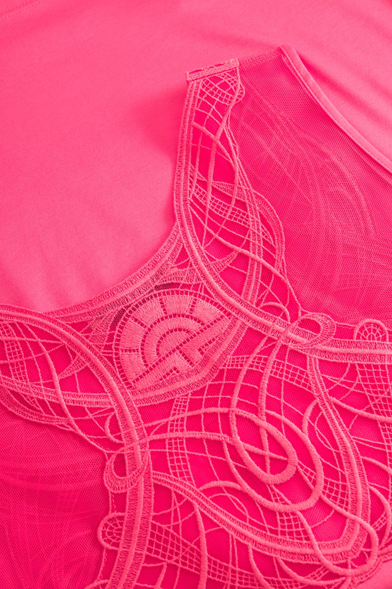 Detailbild 2 von Pyjama mit eleganten Spitzendetails Baumwolle/Lyocell