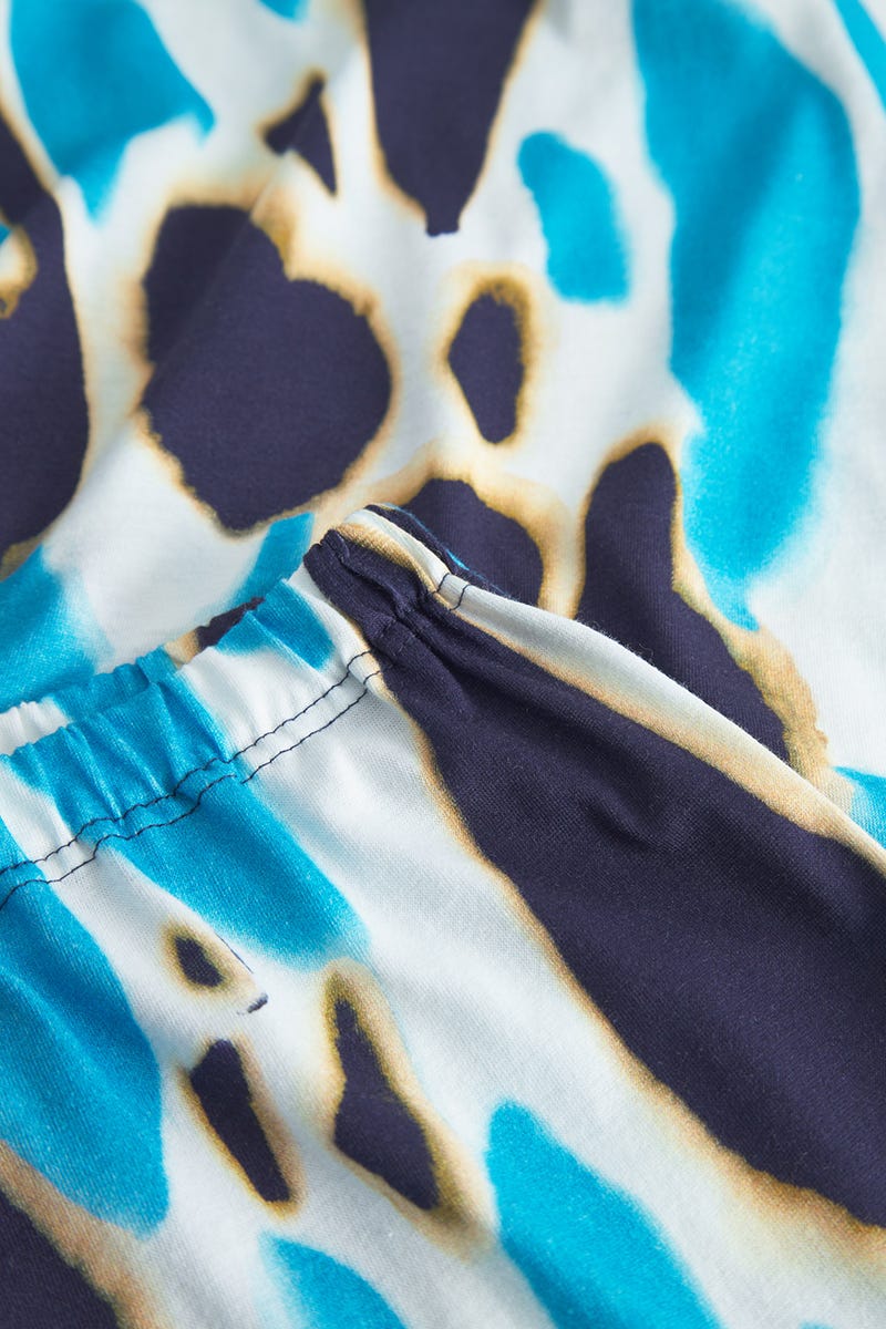 Detailbild 3 von Pyjama im eleganten Leo-Druck mit Fransen-Details Baumwolle/Modal