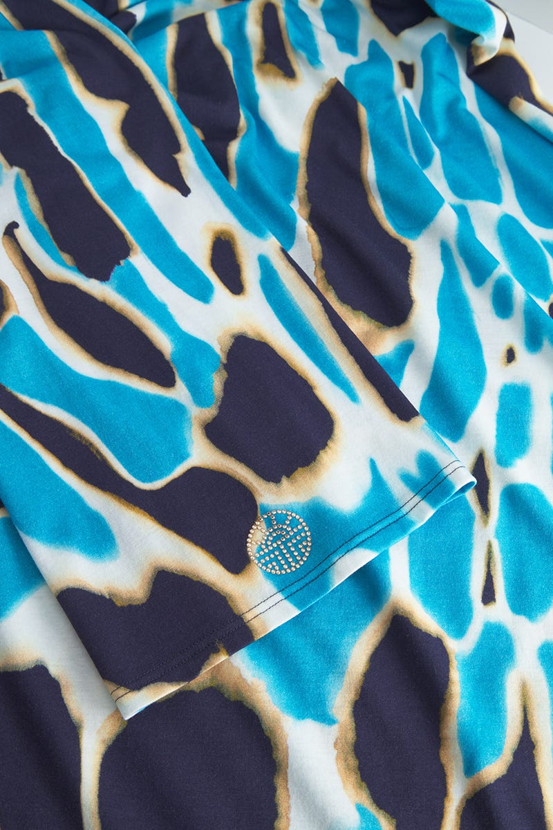 Detailbild 2 von Nachthemd im eleganten Leo-Druck mit Fransen-Details Baumwolle/Modal