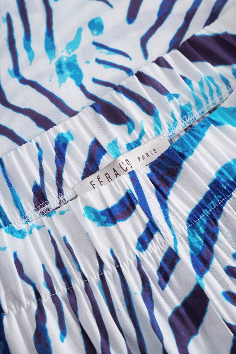 Detailbild 2 von Pyjamahose im modernen Zebra-Druck 100% Viskose