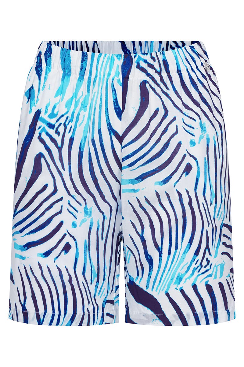 Hollowbild von Bermuda im modernen Zebra-Druck 100% Viskose
