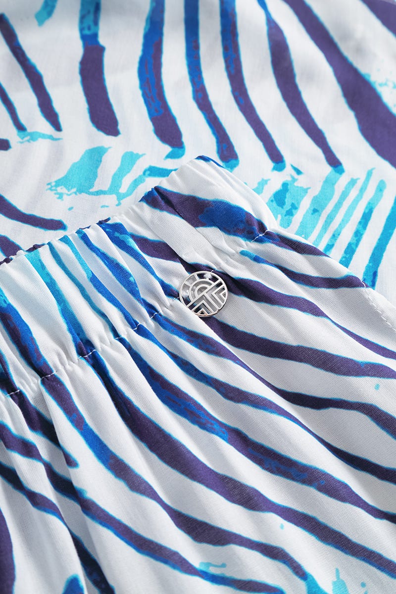 Detailbild 2 von Bermuda im modernen Zebra-Druck 100% Viskose