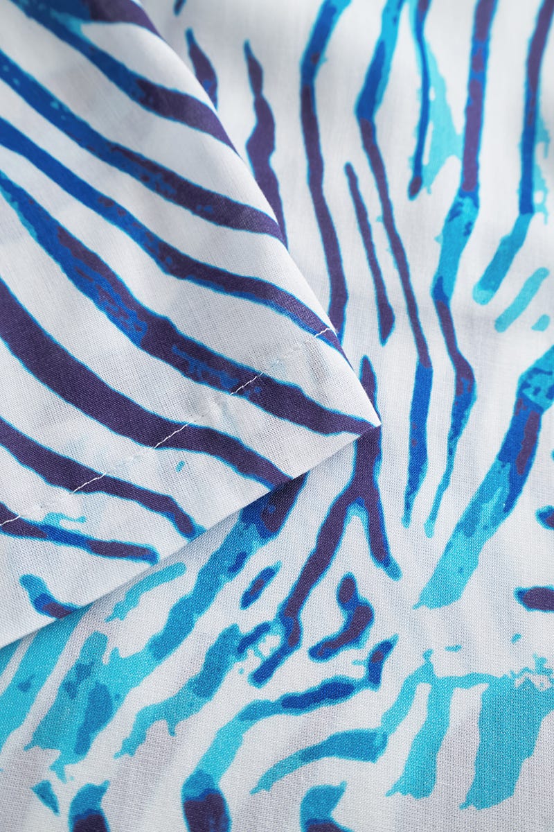 Detailbild 3 von Bermuda im modernen Zebra-Druck 100% Viskose