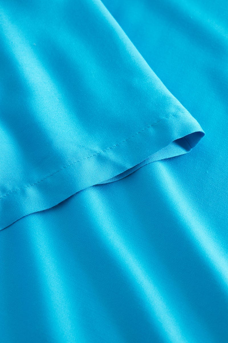 Detailbild 3 von 7/8-Hose aus Satin Türkis 100% Viskose