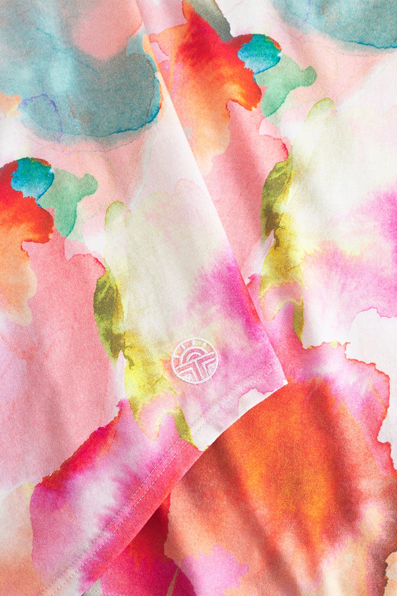 Detailbild 3 von Nachthemd Ärmellos im Batik-Blumendruck Baumwolle/Modal