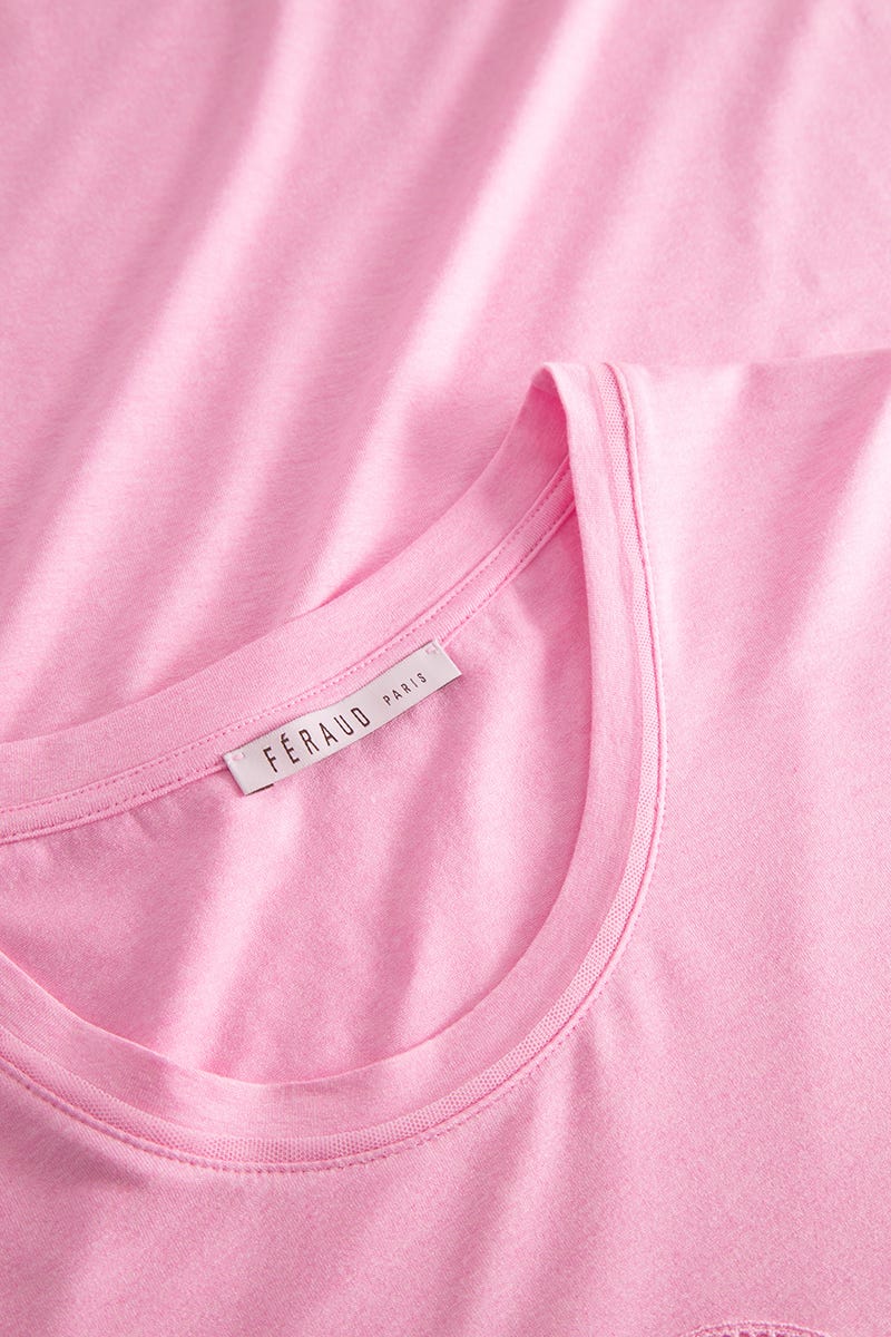 Detailbild 1 von Nachthemd in Melange-Optik Rosa Modal/Elasthan