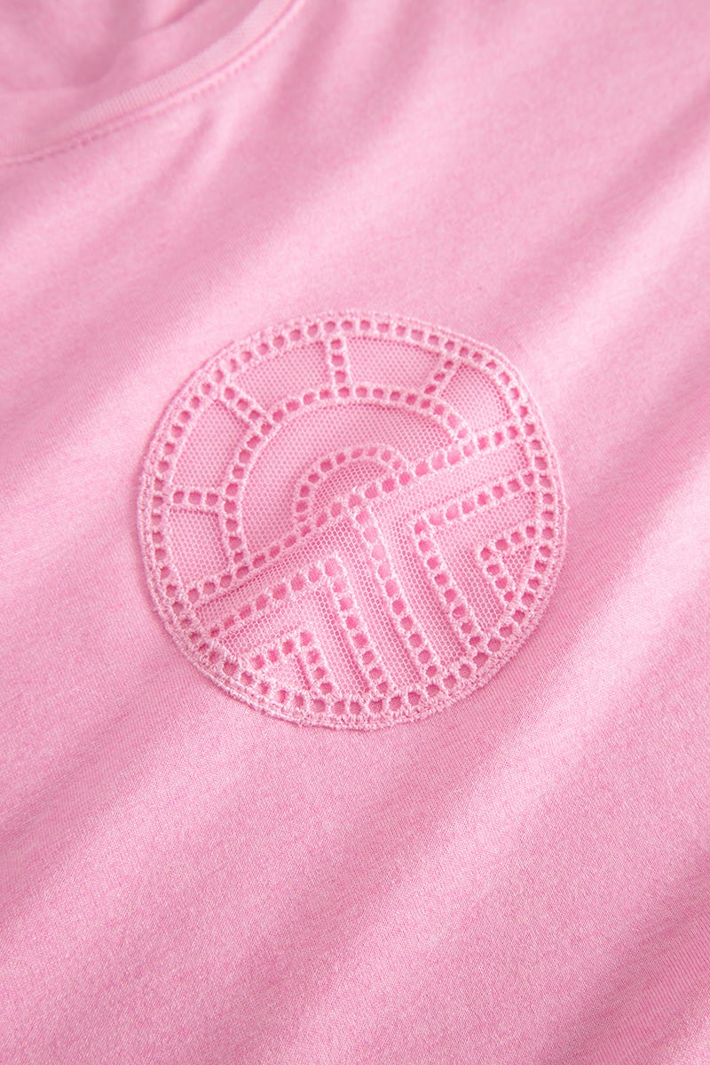 Detailbild 2 von Nachthemd in Melange-Optik Rosa Modal/Elasthan