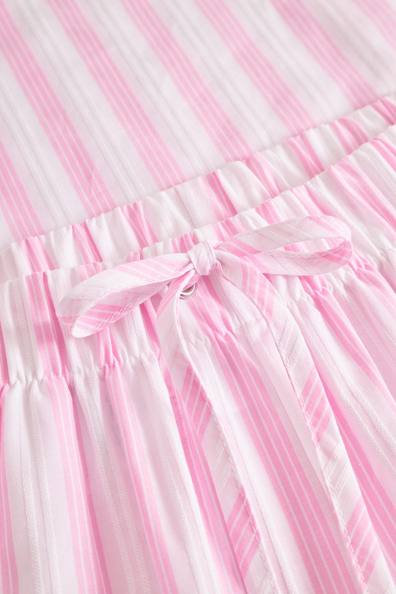 Detailbild 2 von Pyjamahose im Streifendruck Webqualität 100% Baumwolle