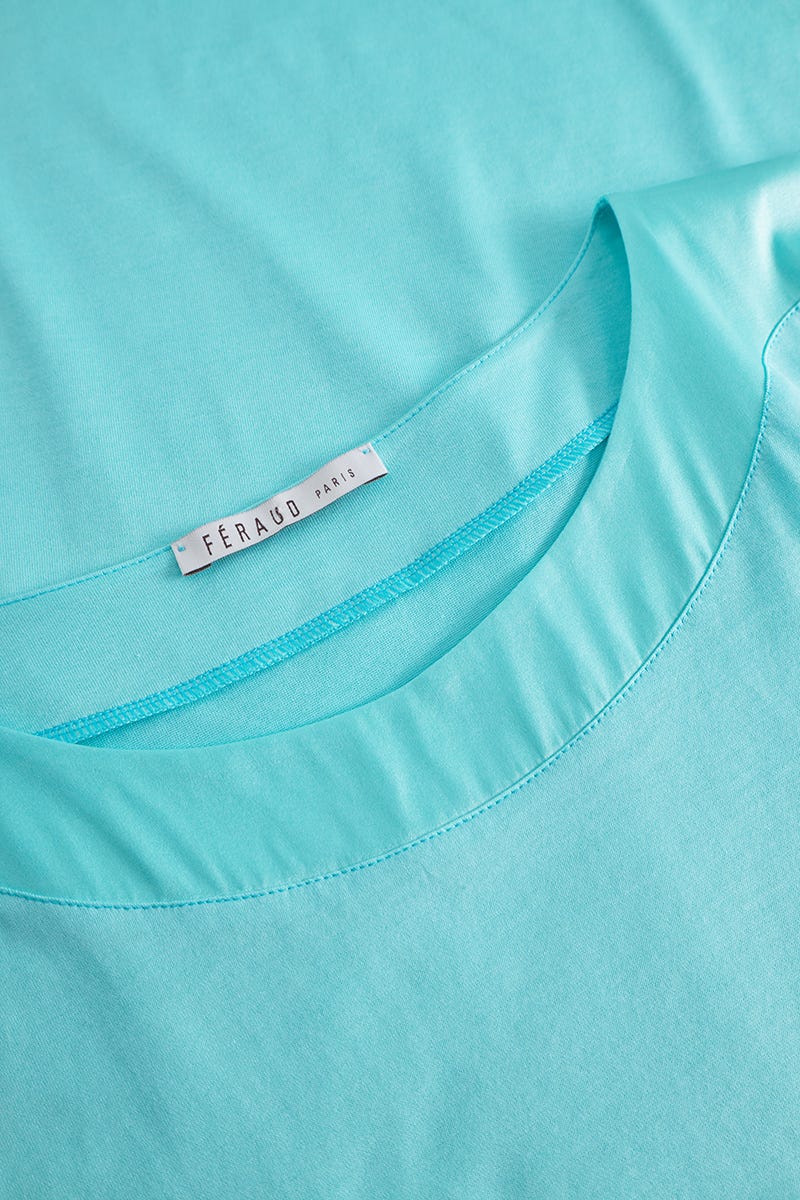 Detailbild 1 von Nachthemd mit eleganten Seidendetails Materialmix