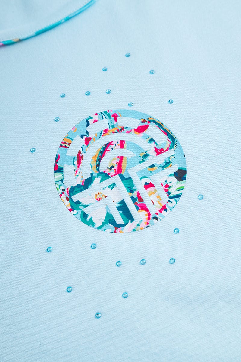 Detailbild 2 von Nachthemd mit farbenfrohen Logo-Motiv 100% Baumwolle