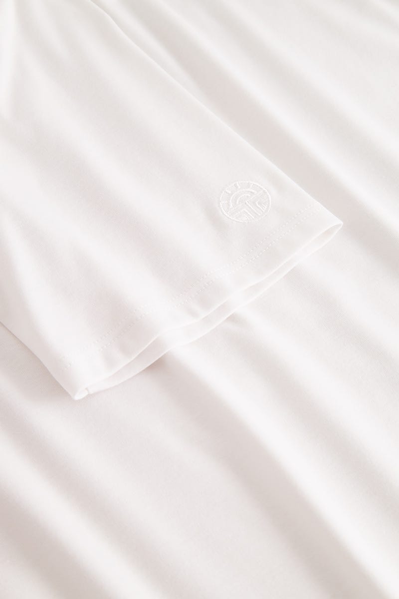 Detailbild 1 von Nachthemd mit blumigen Stickereidetails 100% Baumwolle