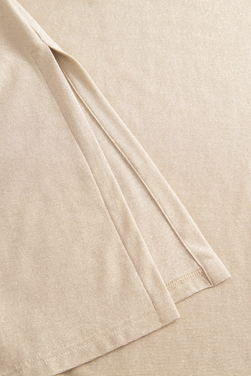 Detailbild 2 von Pyjama aus weicher Qualität mit dezentem Schimmer Beige Materialmix