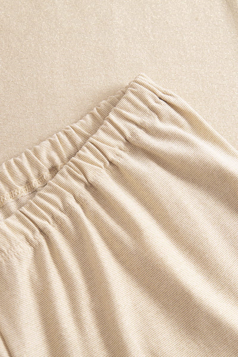 Detailbild 3 von Pyjama aus weicher Qualität mit dezentem Schimmer Beige Materialmix