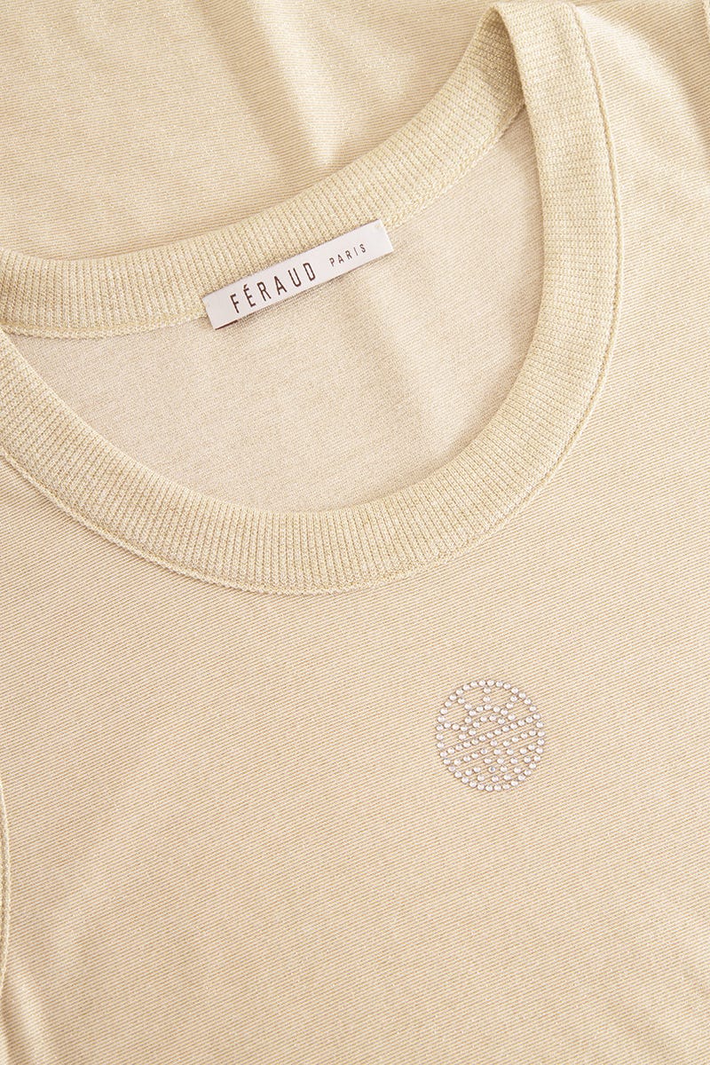 Detailbild 2 von Nachthemd aus weicher Qualität mit dezentem Schimmer Beige Materialmix