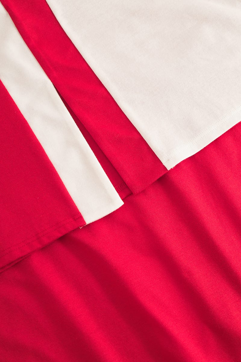 Detailbild 1 von Nachthemd mit Colourblocking und Grafikdruck 100% Baumwolle