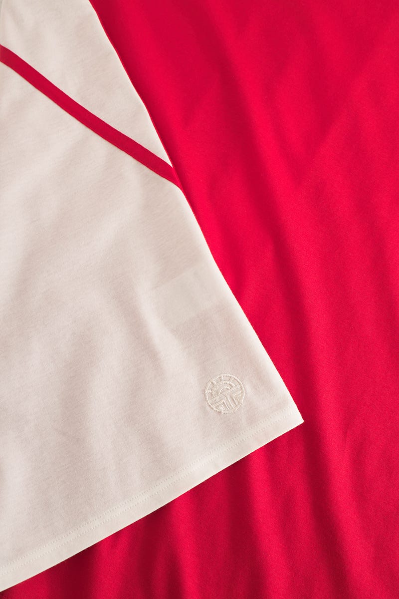 Detailbild 2 von Nachthemd mit Colourblocking und Grafikdruck 100% Baumwolle