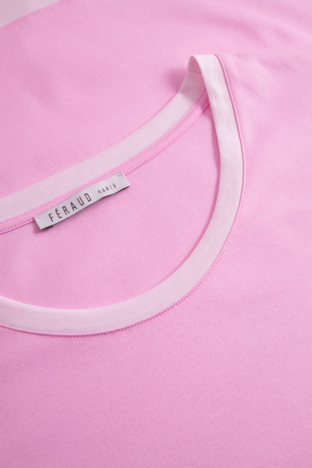 Detailbild 1 von Nachthemd mit Kontrast-Säumen und Prägelogo Baumwolle/Modal