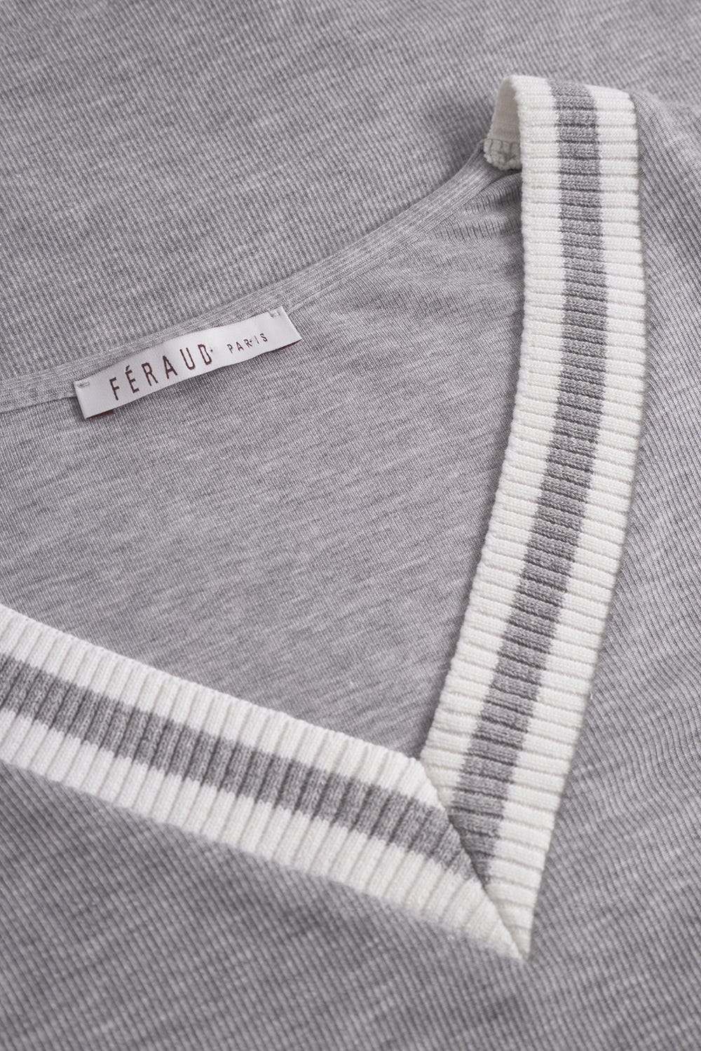 Detailbild 1 von Pyjama mit geringelten Strick-Bündchen Modal/Elasthan