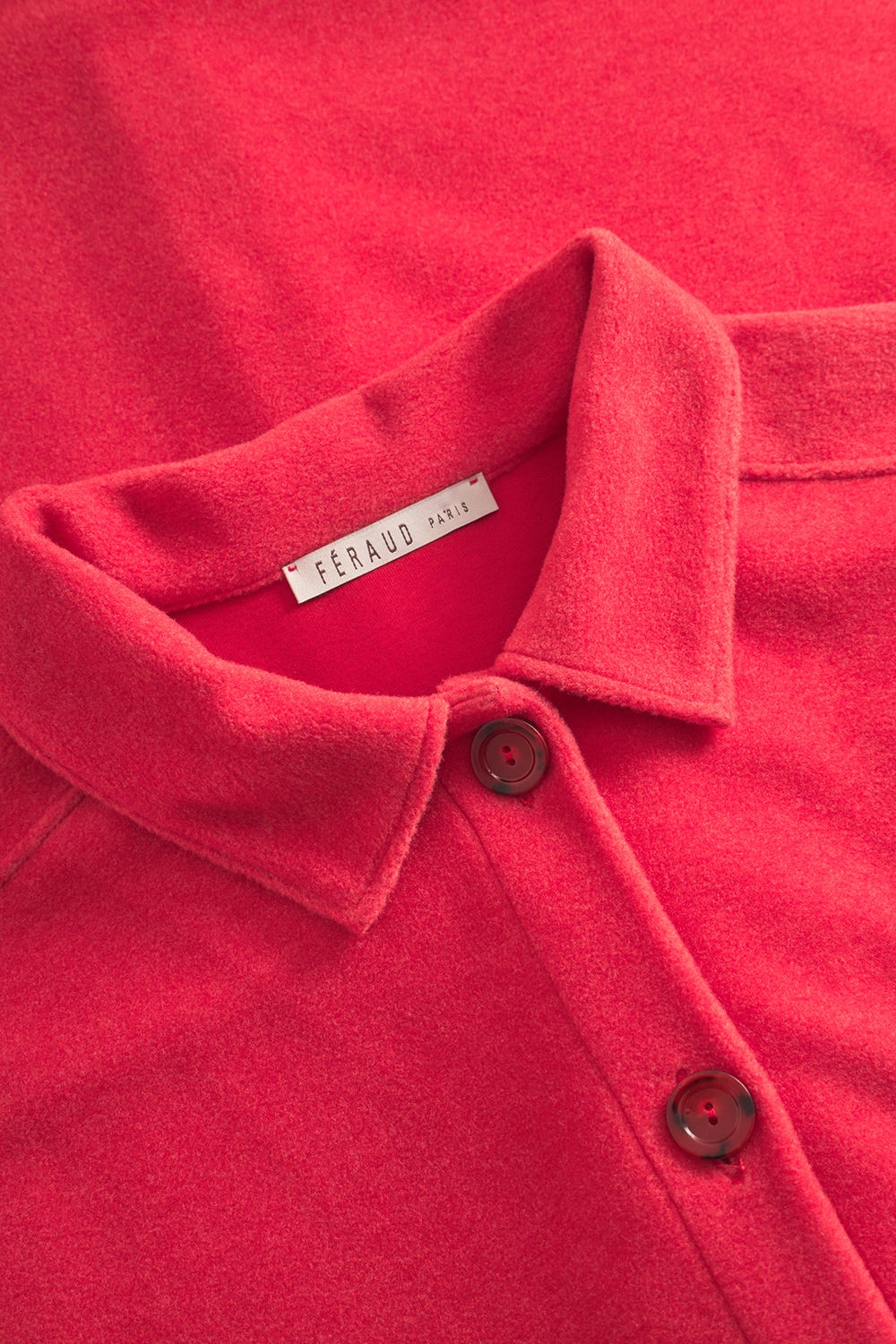 Detailbild 1 von Hauskleid aus kuscheligem Fleece in Rot