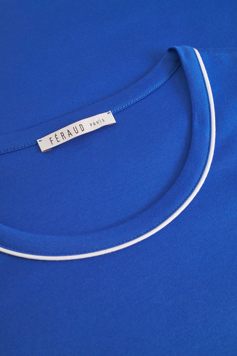 Detailbild 2 von Nachthemd mit Kontrast-Paspeln 100% Baumwolle