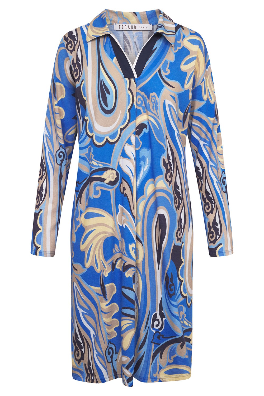 Hollowbild von Nachthemd im modernen Paisley-Druck Baumwolle/Modal