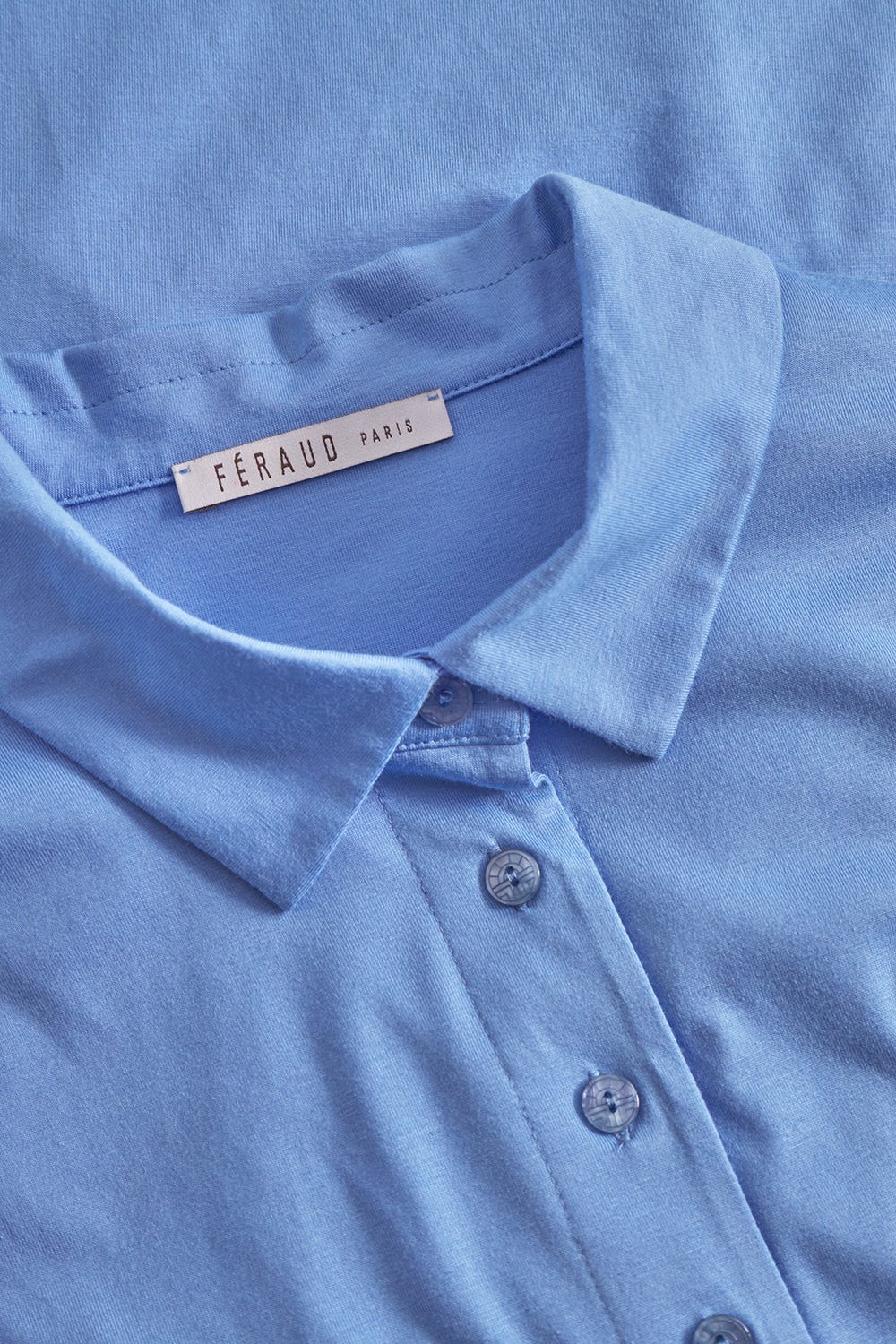 Detailbild 1 von Pyjama klassisch mit Knopfleiste Materialmix