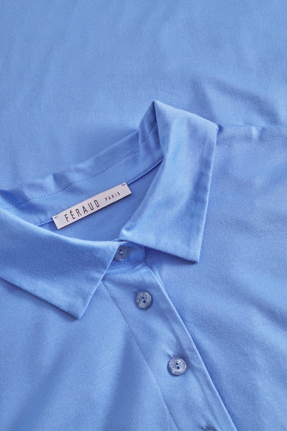 Detailbild 1 von Nachthemd klassisch mit Knopfleiste Materialmix