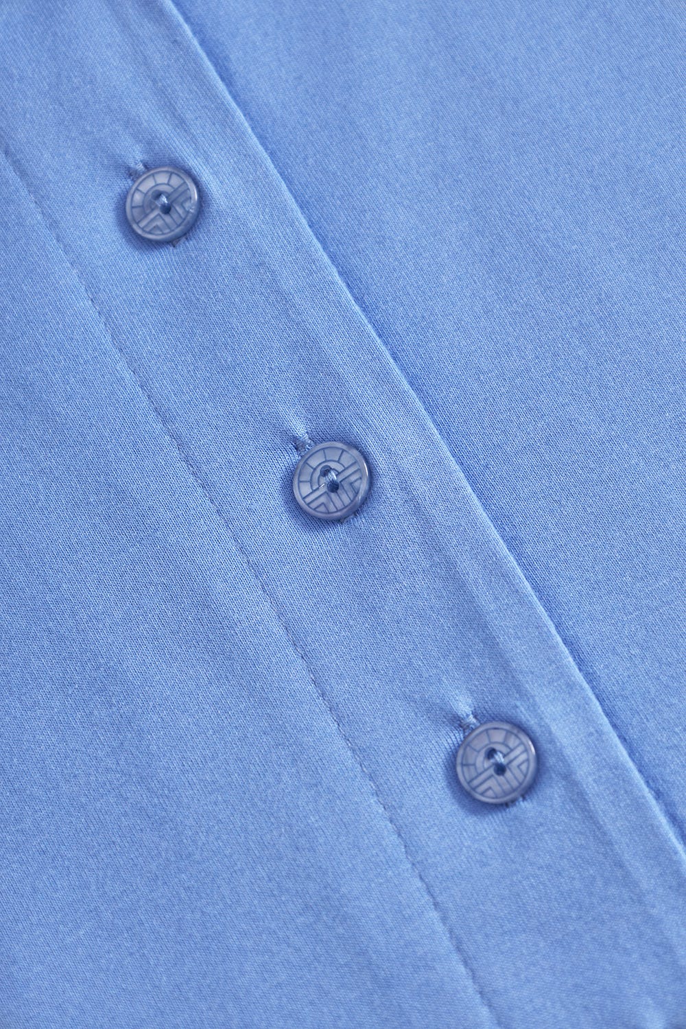 Detailbild 3 von Nachthemd klassisch mit Knopfleiste Materialmix