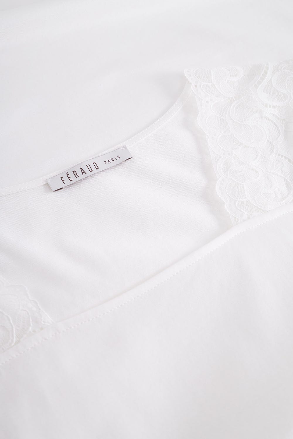 Detailbild 1 von Nachthemd mit romantischen Spitzendetails 100% Baumwolle