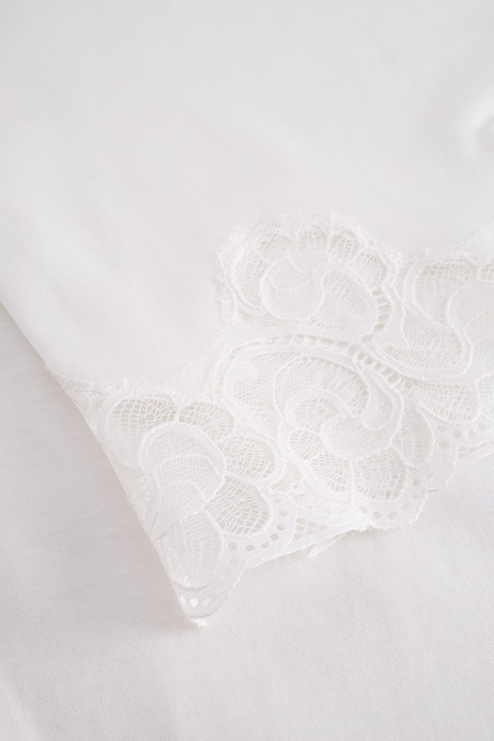 Detailbild 2 von Nachthemd mit romantischen Spitzendetails 100% Baumwolle
