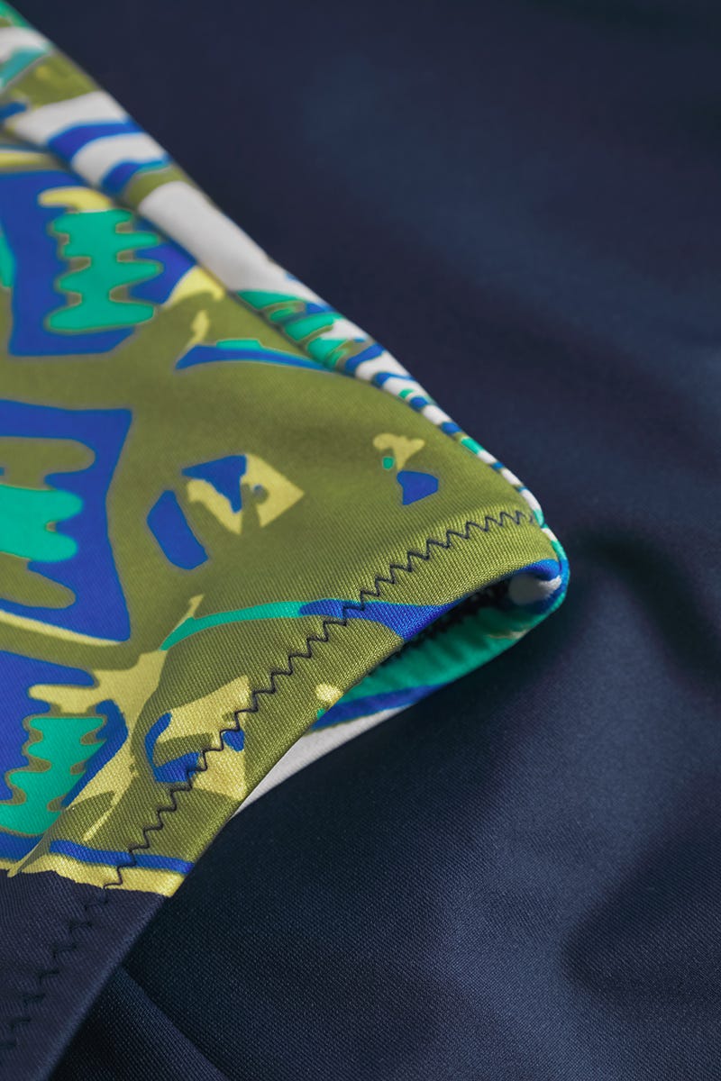 Detailbild 3 von Badeanzug mit Schmetterlings-Druck Blau-Türkis