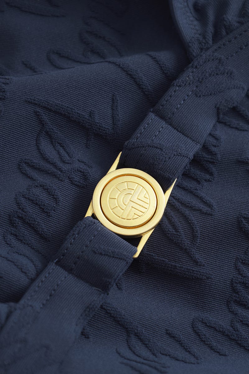 Detailbild 2 von Bikini mit dezentem Logo-Print Navyblau 