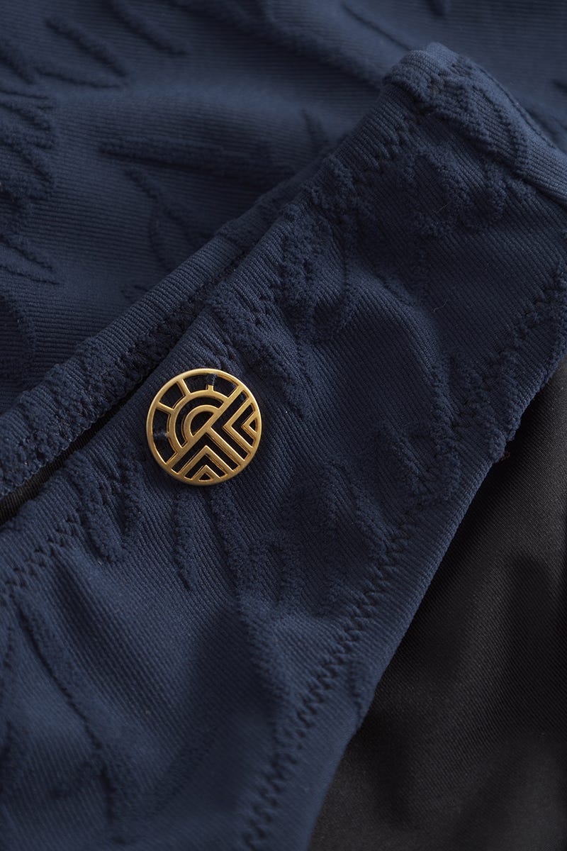 Detailbild 3 von Bikini mit dezentem Logo-Print Navyblau 