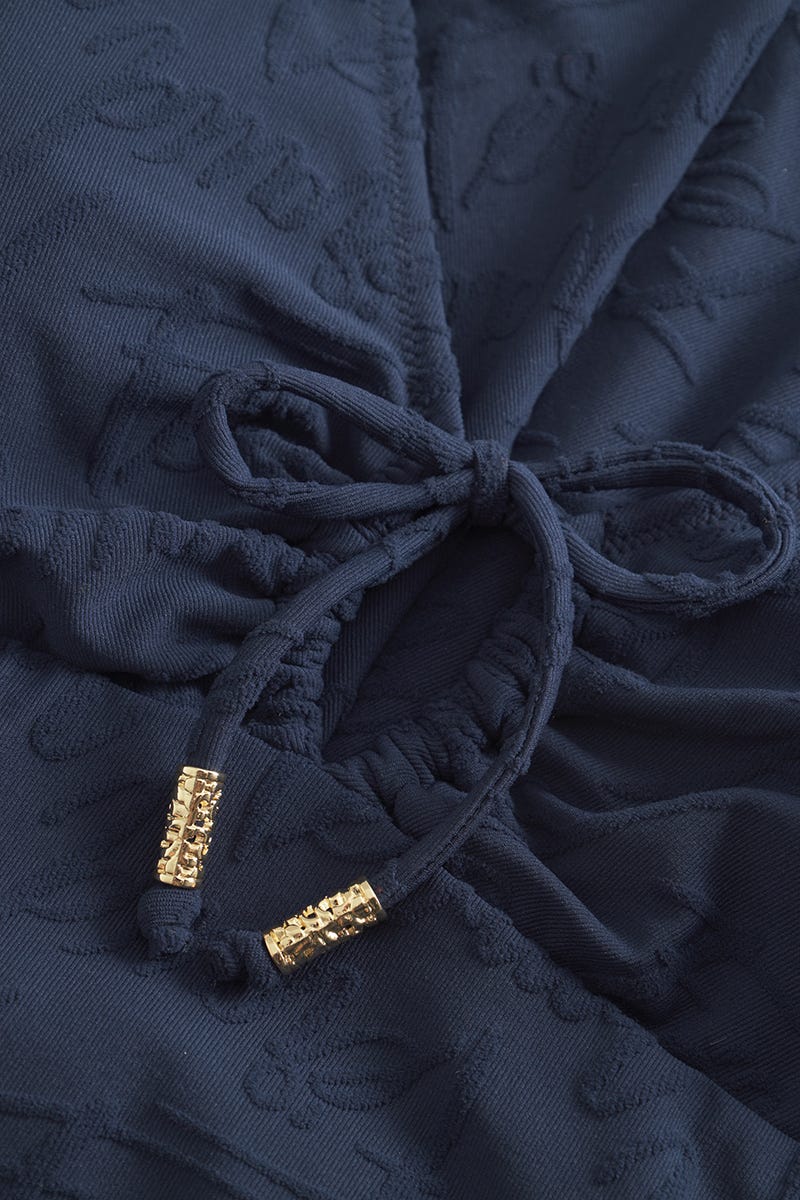 Detailbild 1 von Badeanzug mit dezentem Logo-Print Navyblau 