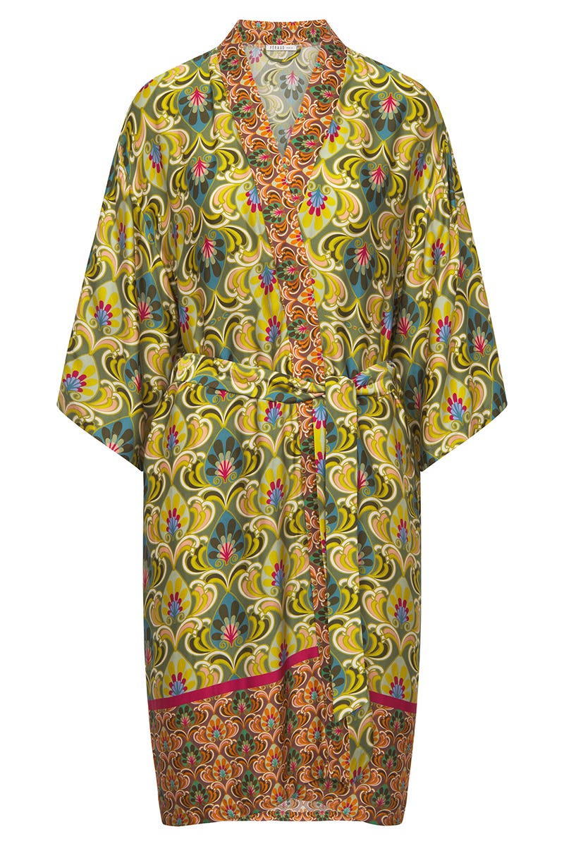 Hollowbild von Strandjacke im Ornamental-Druck Webware 100% Viskose