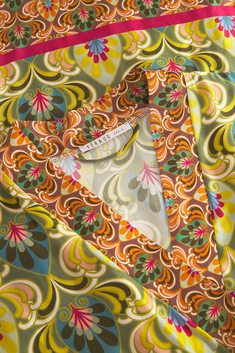 Detailbild 1 von Strandjacke im Ornamental-Druck Webware 100% Viskose