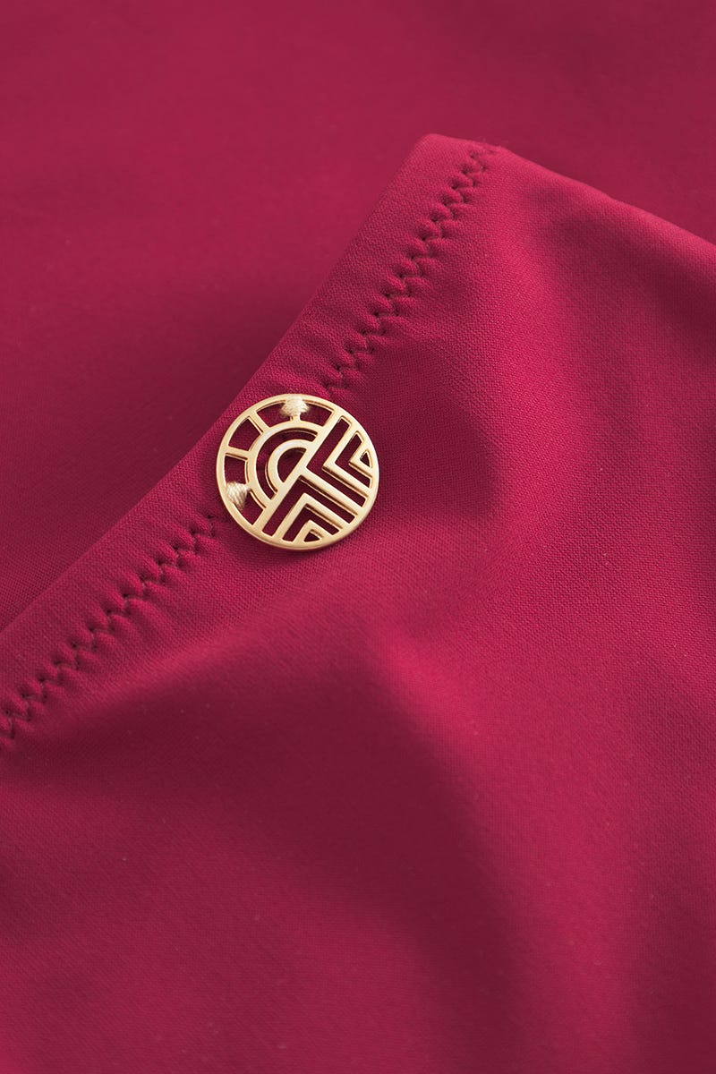 Detailbild 3 von Bikini mit eleganten Flecht-Details Bordeaux-Rot