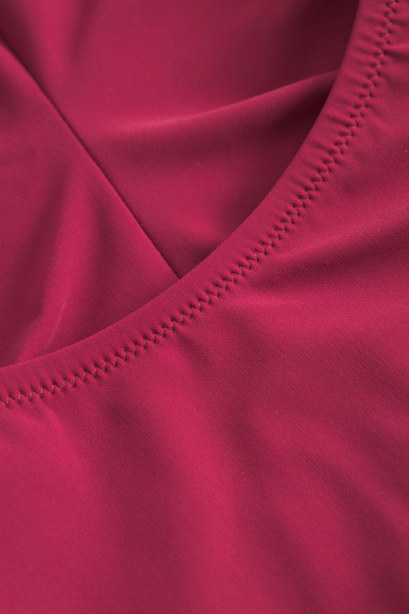 Detailbild 1 von Badeanzug mit eleganten Flecht-Details Bordeaux-Rot