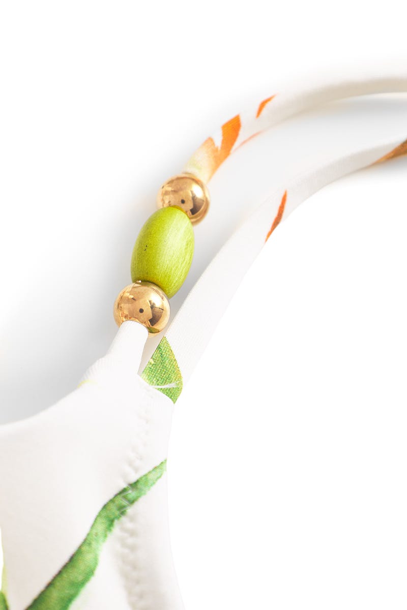 Detailbild 2 von Bikini  im sommerlichen Blätter-Druck