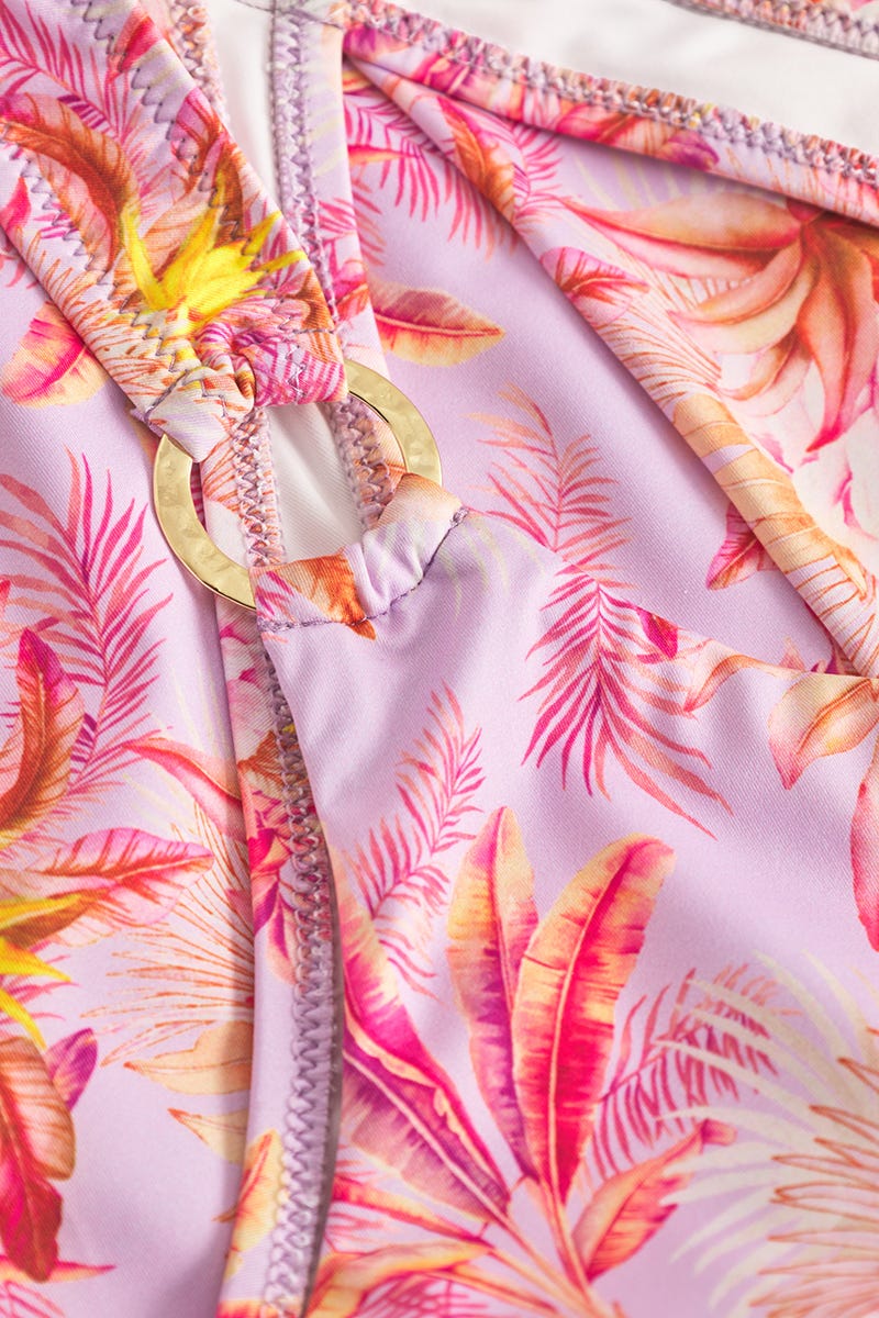 Detailbild 1 von Badeanzug im tropischen Palmen-Druck 