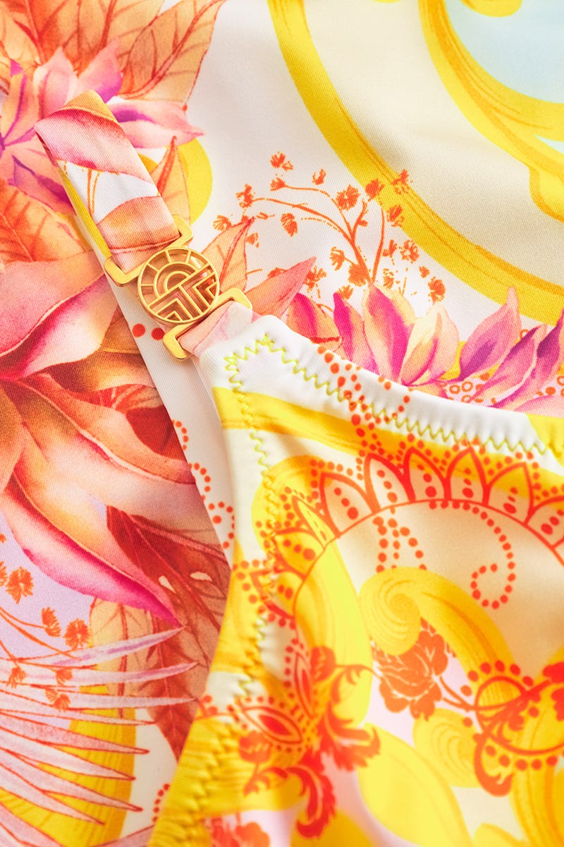 Detailbild 2 von Badeanzug im sommerlichen Blumen-Druck