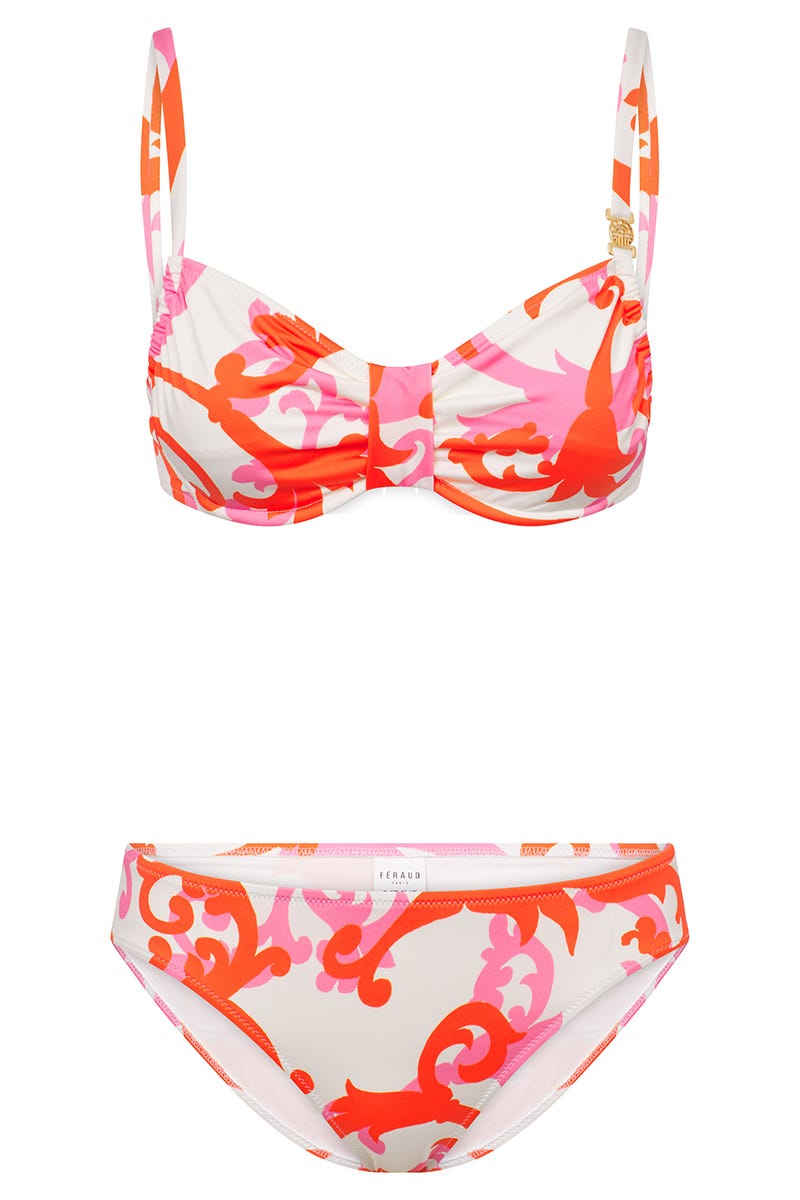 Hollowbild von Bikini im romantischen Ornament-Print